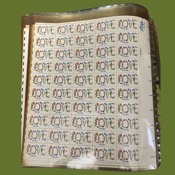 MNH 1983 Scott #1951 Floral Love 20 Cent Sheet of 50 Stamps